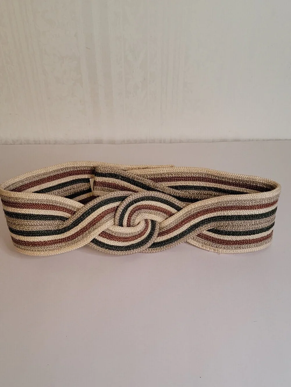 Vintage 80s Braided Belt Size Small